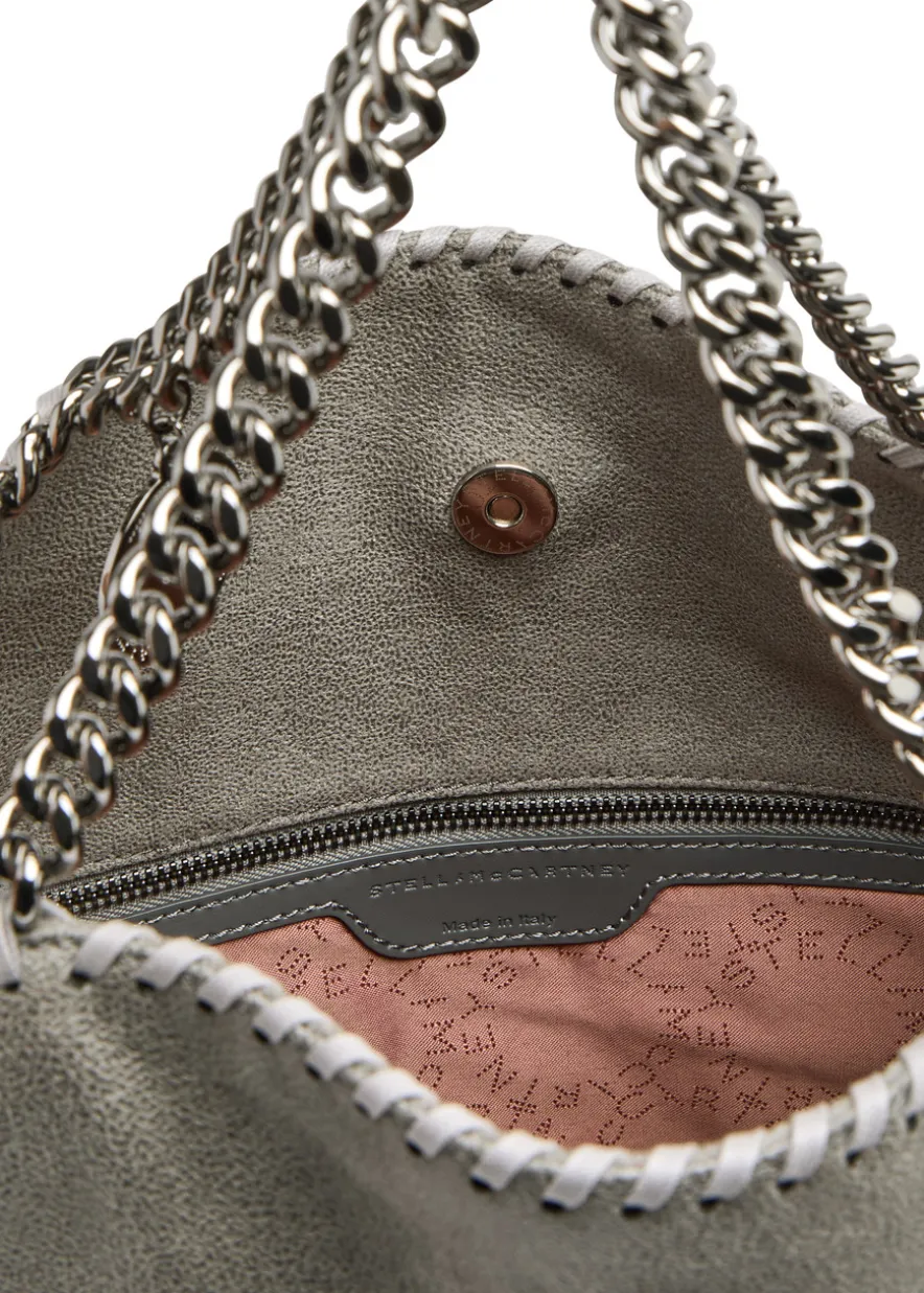 Falabella metallic faux leather tote