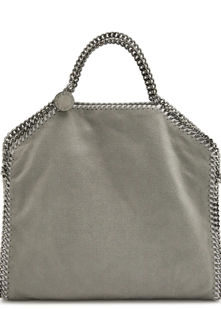 Falabella metallic faux leather tote