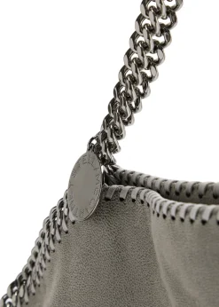 Falabella metallic faux leather tote