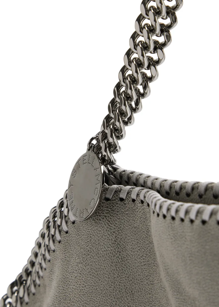 Falabella metallic faux leather tote