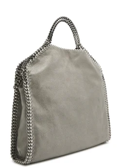 Falabella metallic faux leather tote