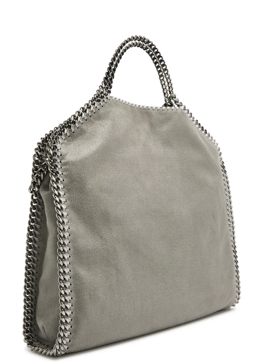 Falabella metallic faux leather tote