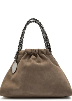 Falabella mini drawstring faux suede bag
