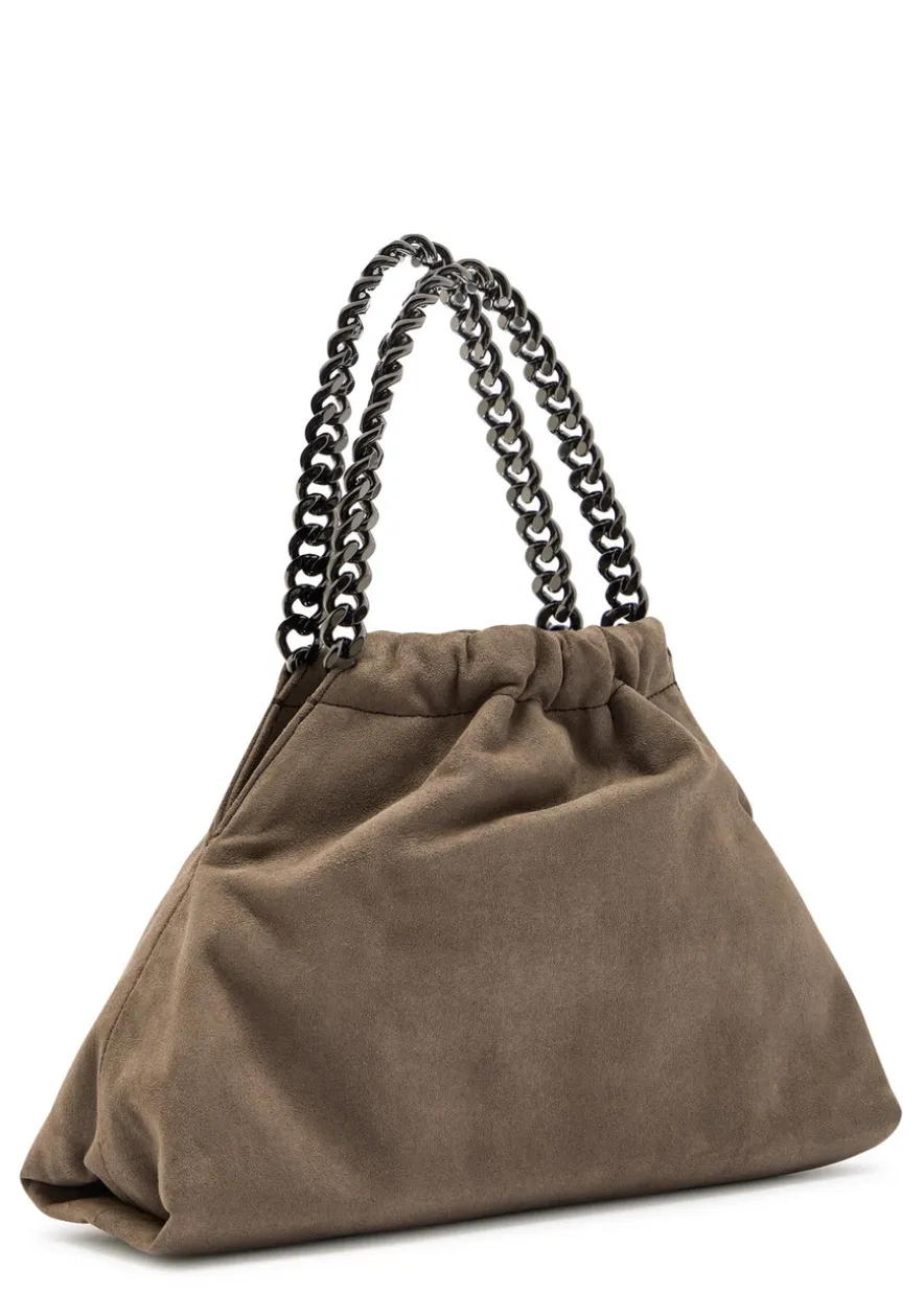 Falabella mini drawstring faux suede bag