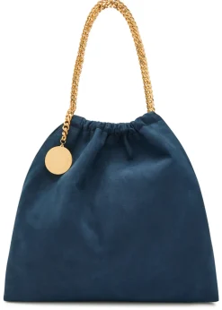Falabella mini drawstring faux suede bag