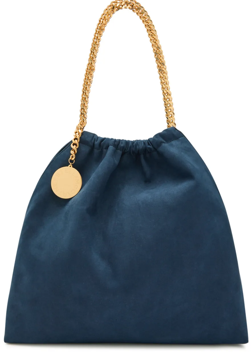 Falabella mini drawstring faux suede bag