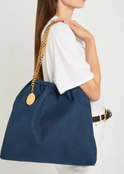 Falabella mini drawstring faux suede bag