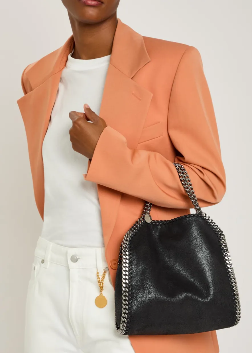 Falabella mini faux suede tote bag
