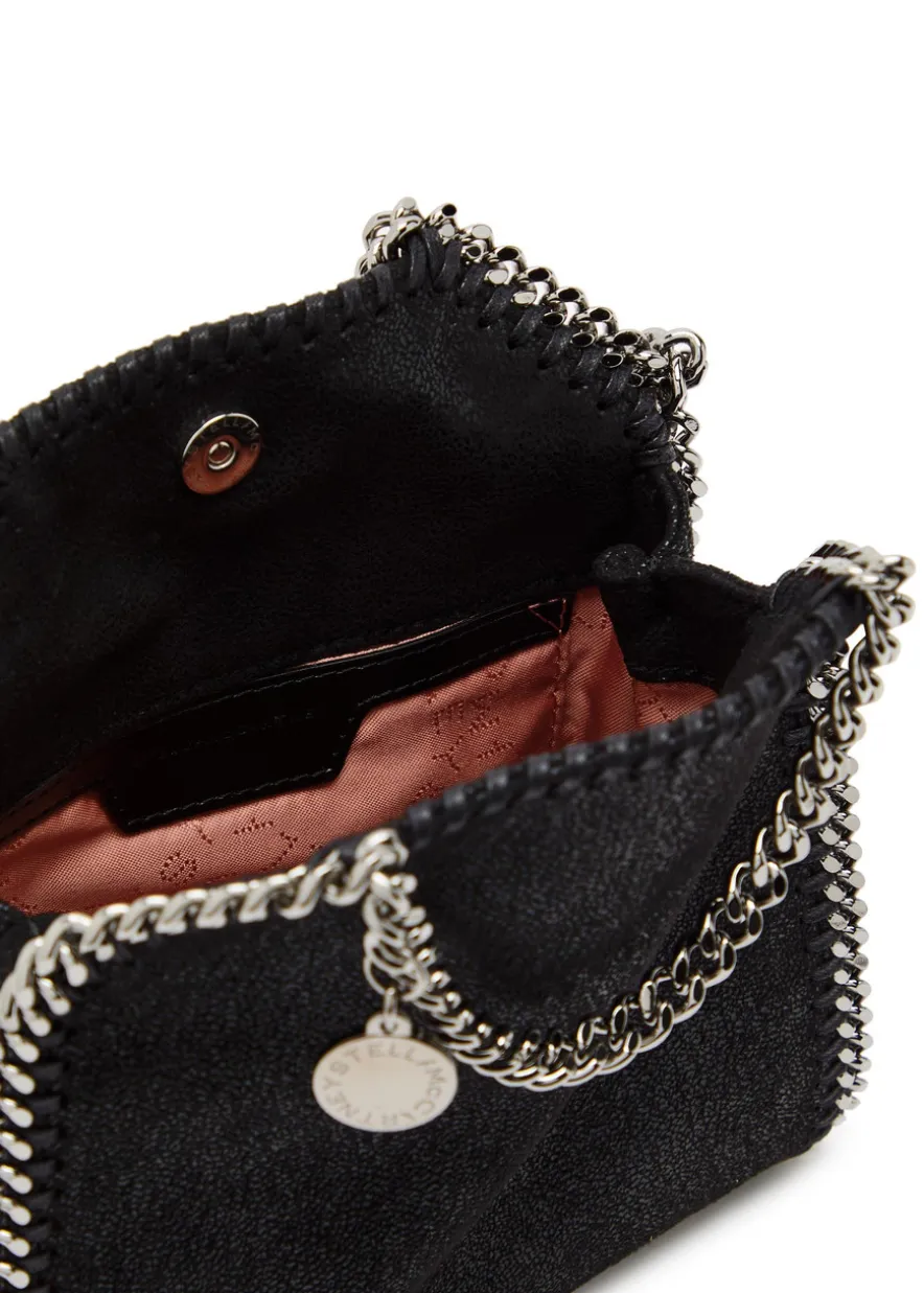 Falabella tiny faux suede tote