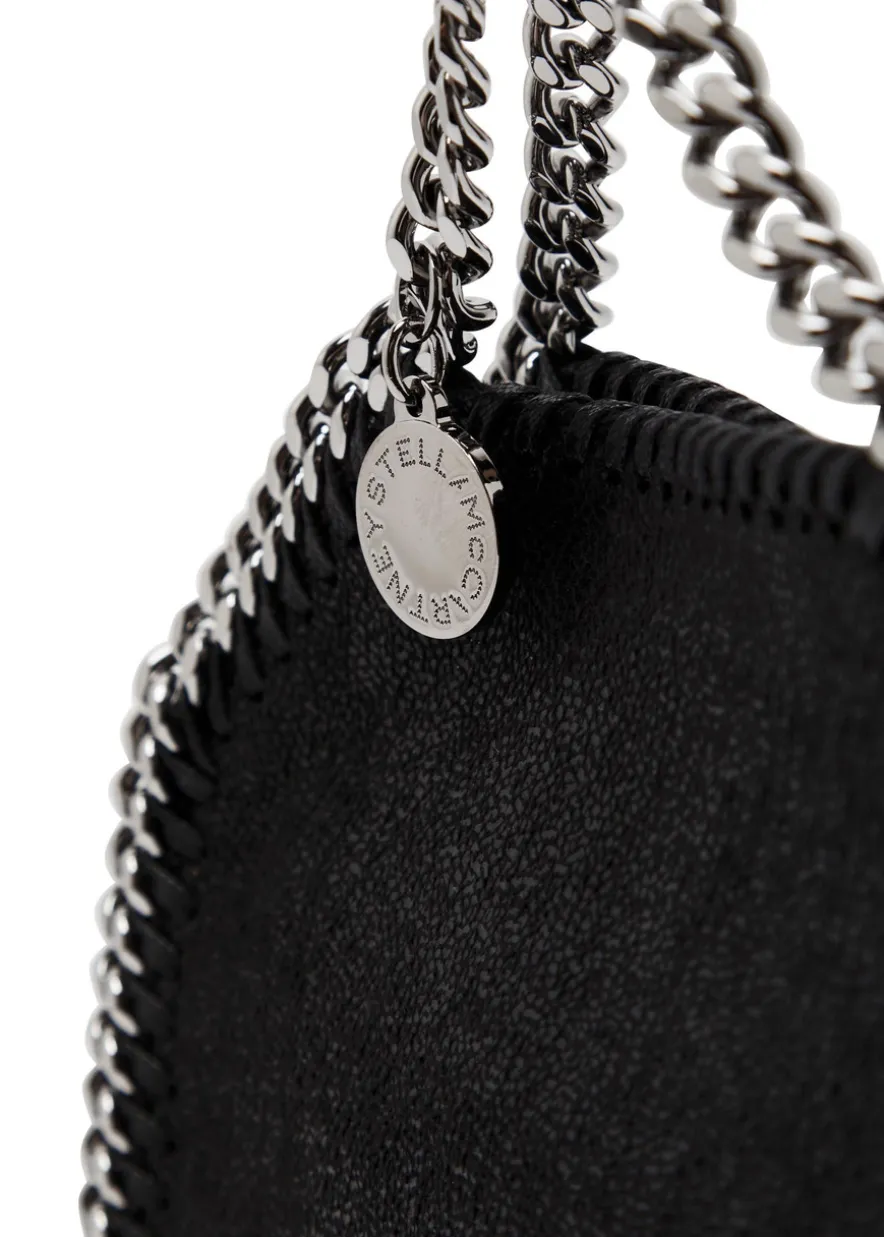 Falabella tiny faux suede tote