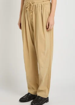 Falcona drawstring woven trousers