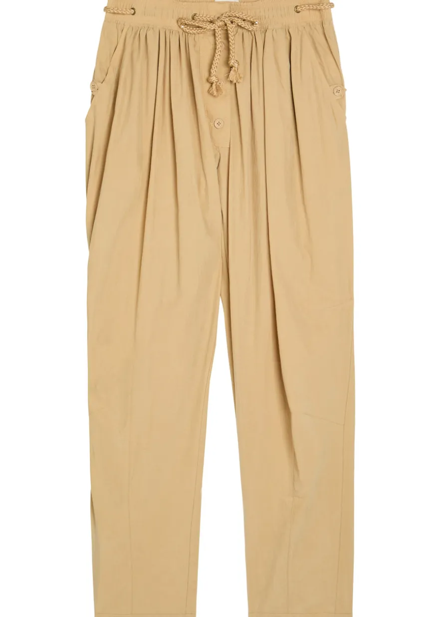 Falcona drawstring woven trousers