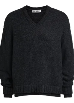 False layered-effect merino wool jumper