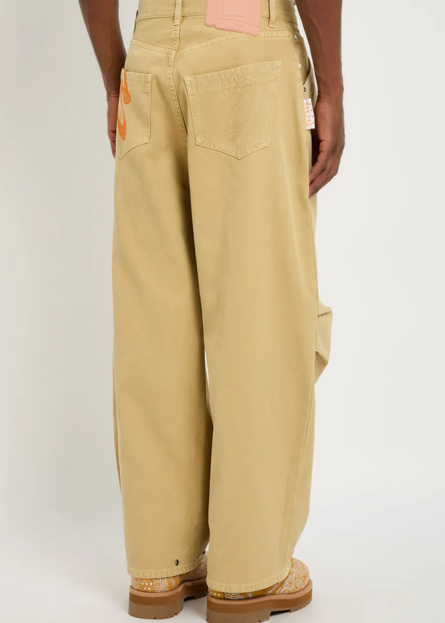 Fat Angelo straight-leg twill trousers