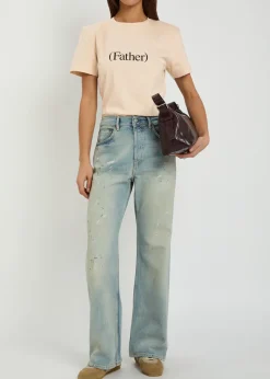 Father printed cotton T-shirt
