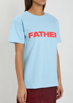 Father printed cotton T-shirt