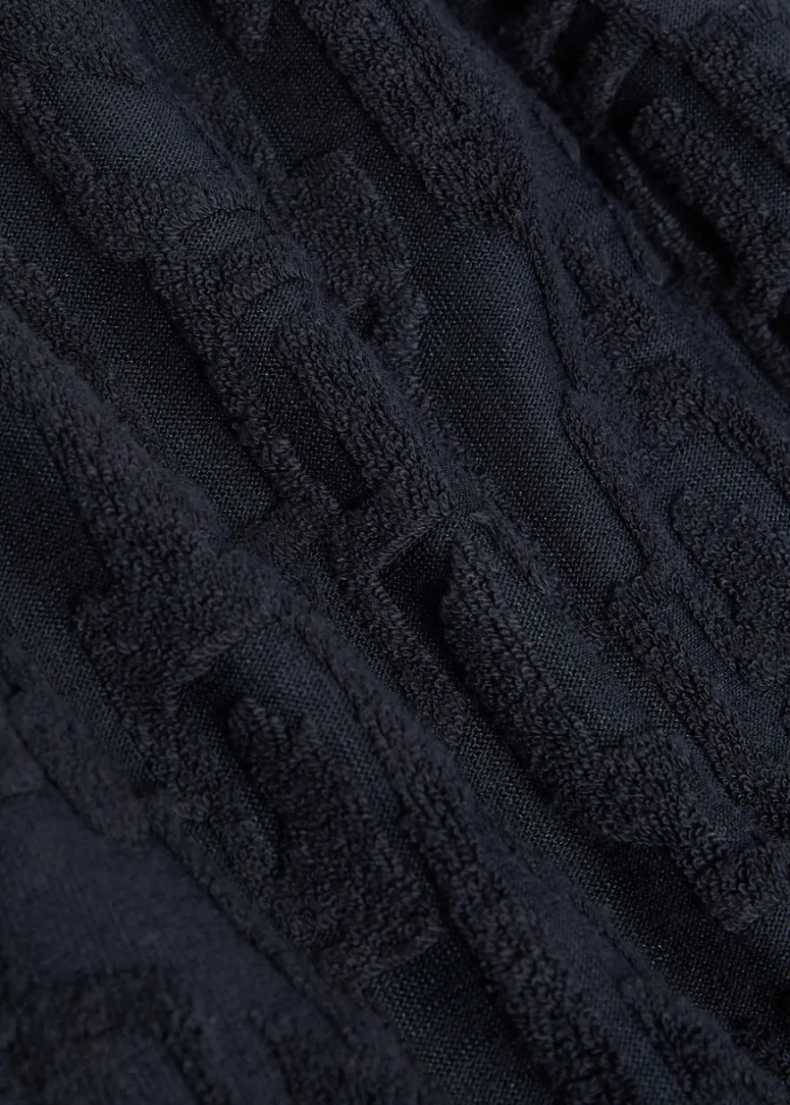 Fausto flocked-pattern terry shorts