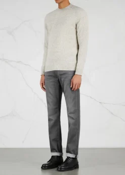 Federal grey straight-leg jeans