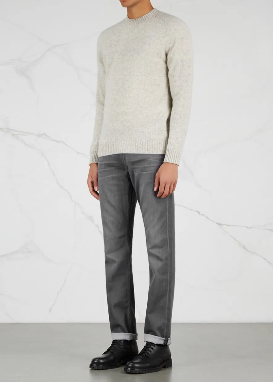 Federal grey straight-leg jeans