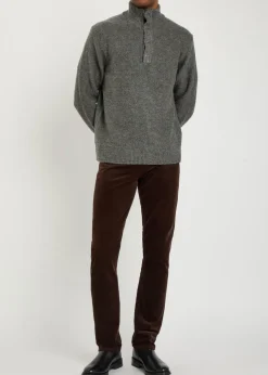Federal slim straight-leg corduroy trousers
