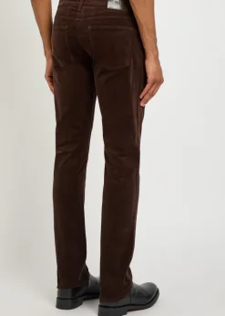 Federal slim straight-leg corduroy trousers