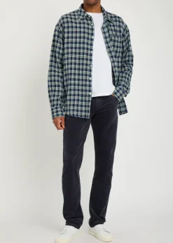 Federal slim straight-leg corduory trousers
