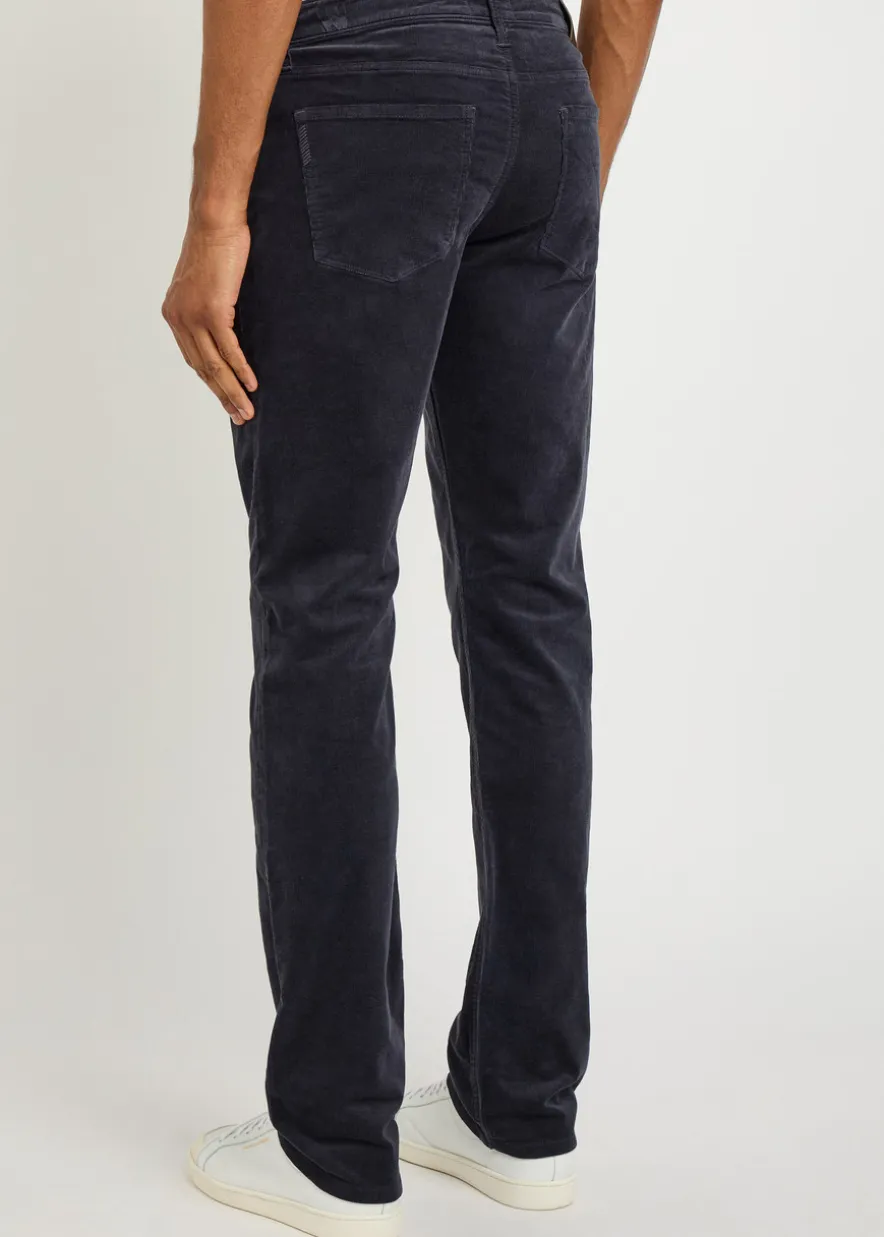 Federal slim straight-leg corduory trousers