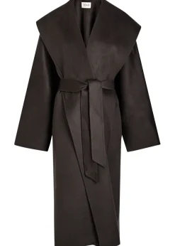 Fenn belted wool-blend coat
