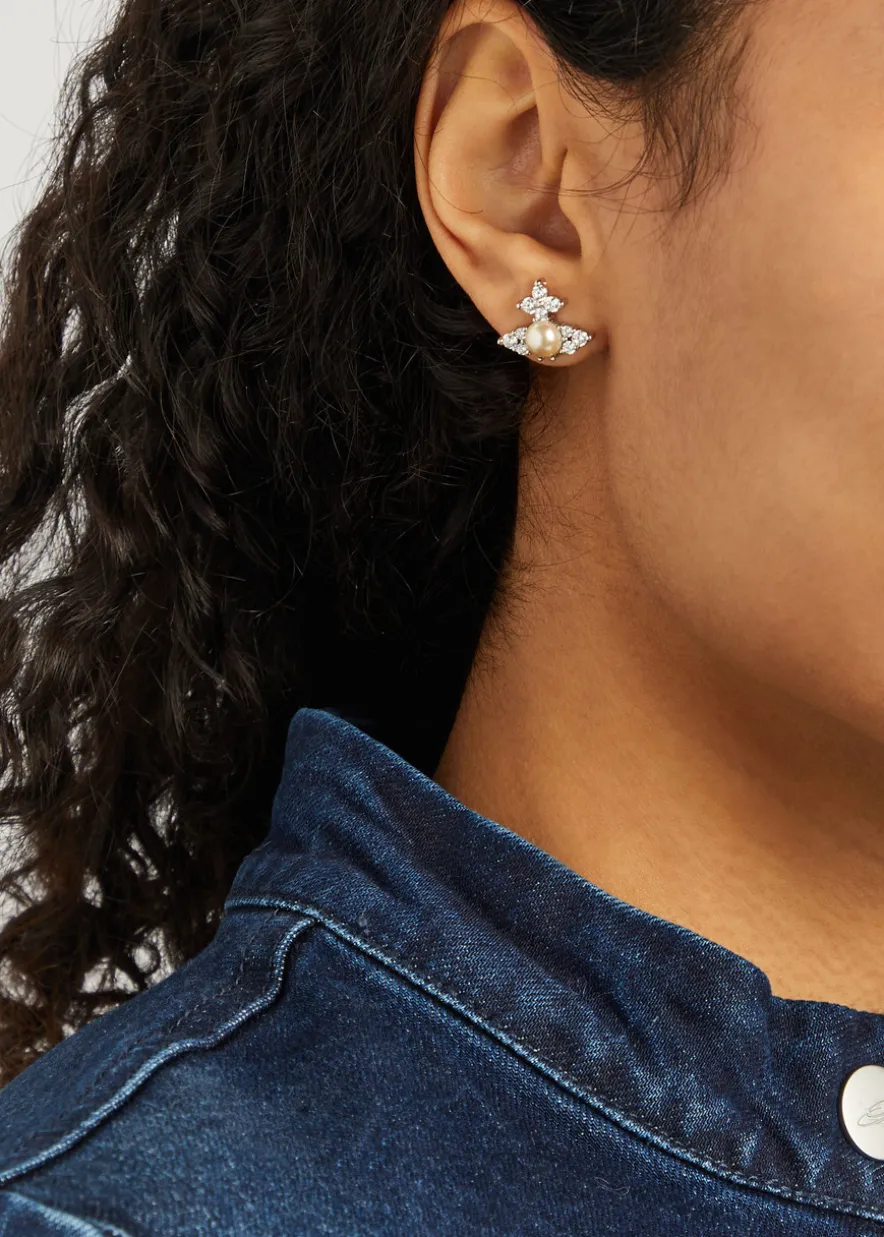 Feodora embellished orb stud earrings