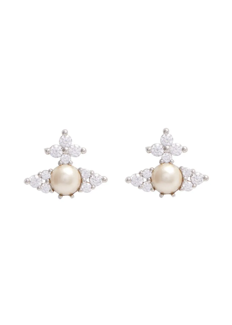 Feodora embellished orb stud earrings