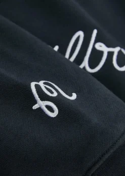 Feque logo-embroidered hooded cotton sweatshirt
