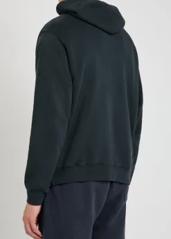 Feque logo-embroidered hooded cotton sweatshirt