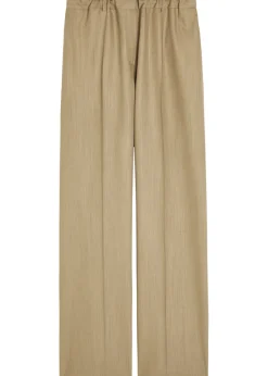Fernanda wide-leg wool-blend trousers
