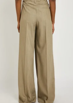 Fernanda wide-leg wool-blend trousers