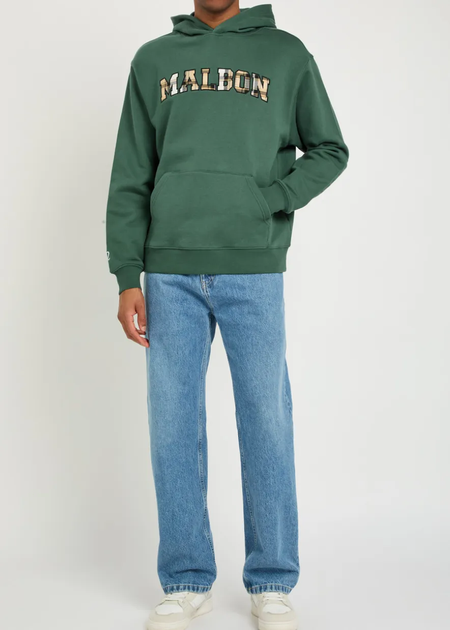 Fesque Preston logo-appliquéd hooded cotton sweatshirt