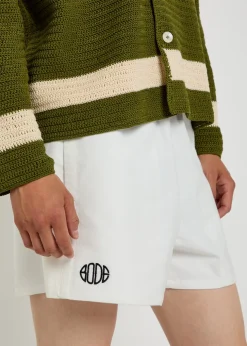 Field logo-embroidered cotton-twill shorts