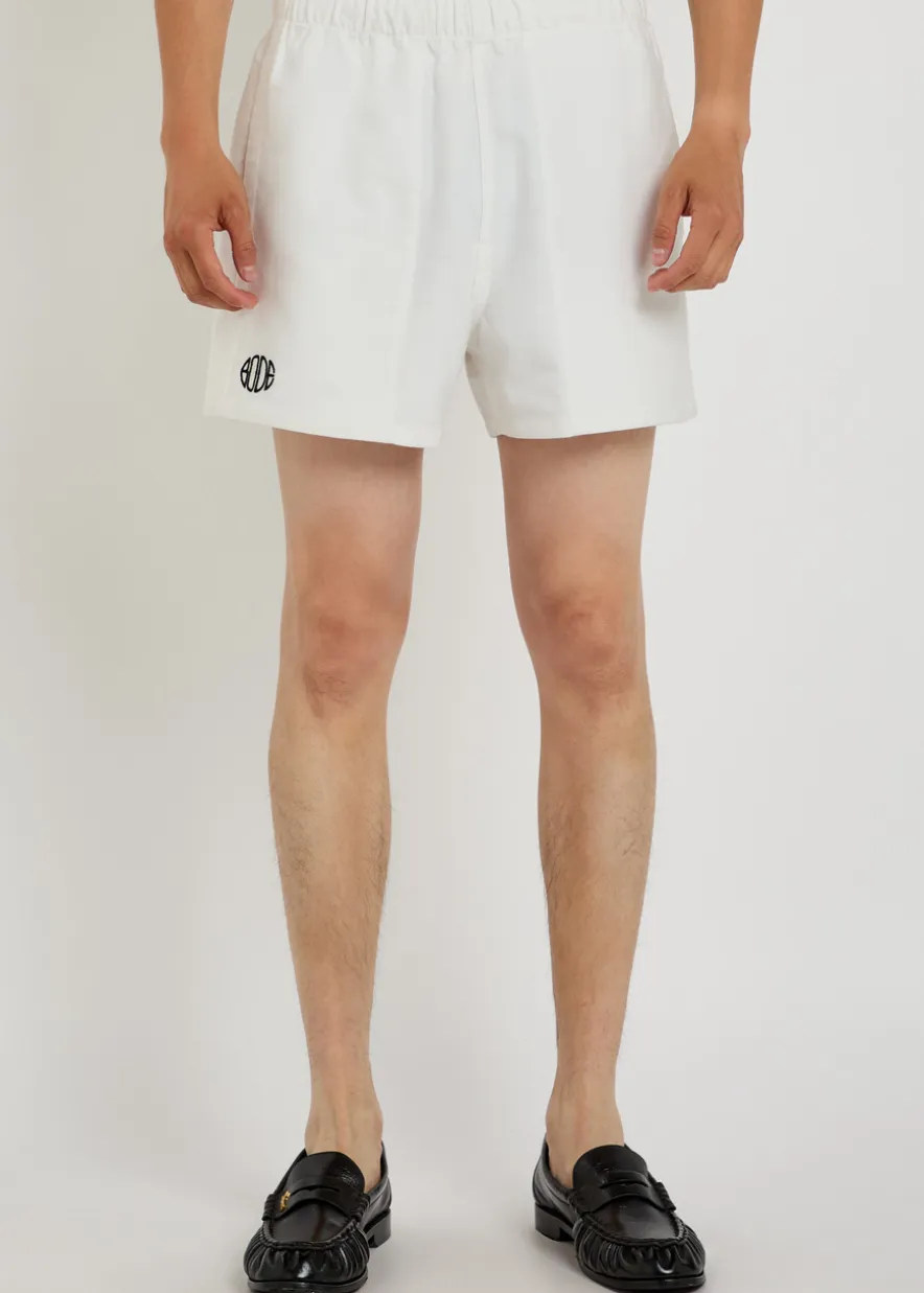 Field logo-embroidered cotton-twill shorts