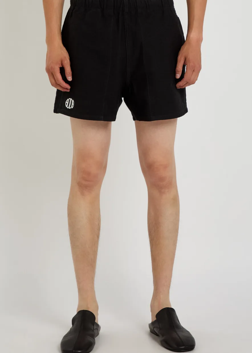 Field logo-embroidered cotton-twill shorts