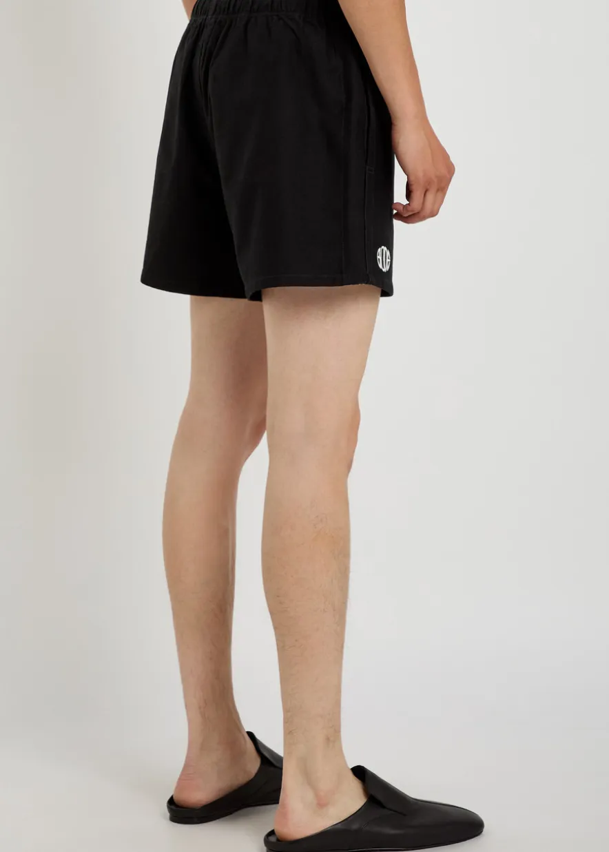 Field logo-embroidered cotton-twill shorts