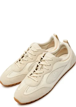 Field panelled suede sneakers
