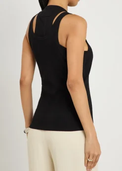 Filippa layered ribbed cotton tank