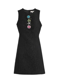 Fine Catch cloqué mini dress
