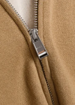Fine-knit cotton and wool-blend cardigan