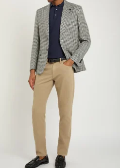 Fine-knit cotton polo shirt