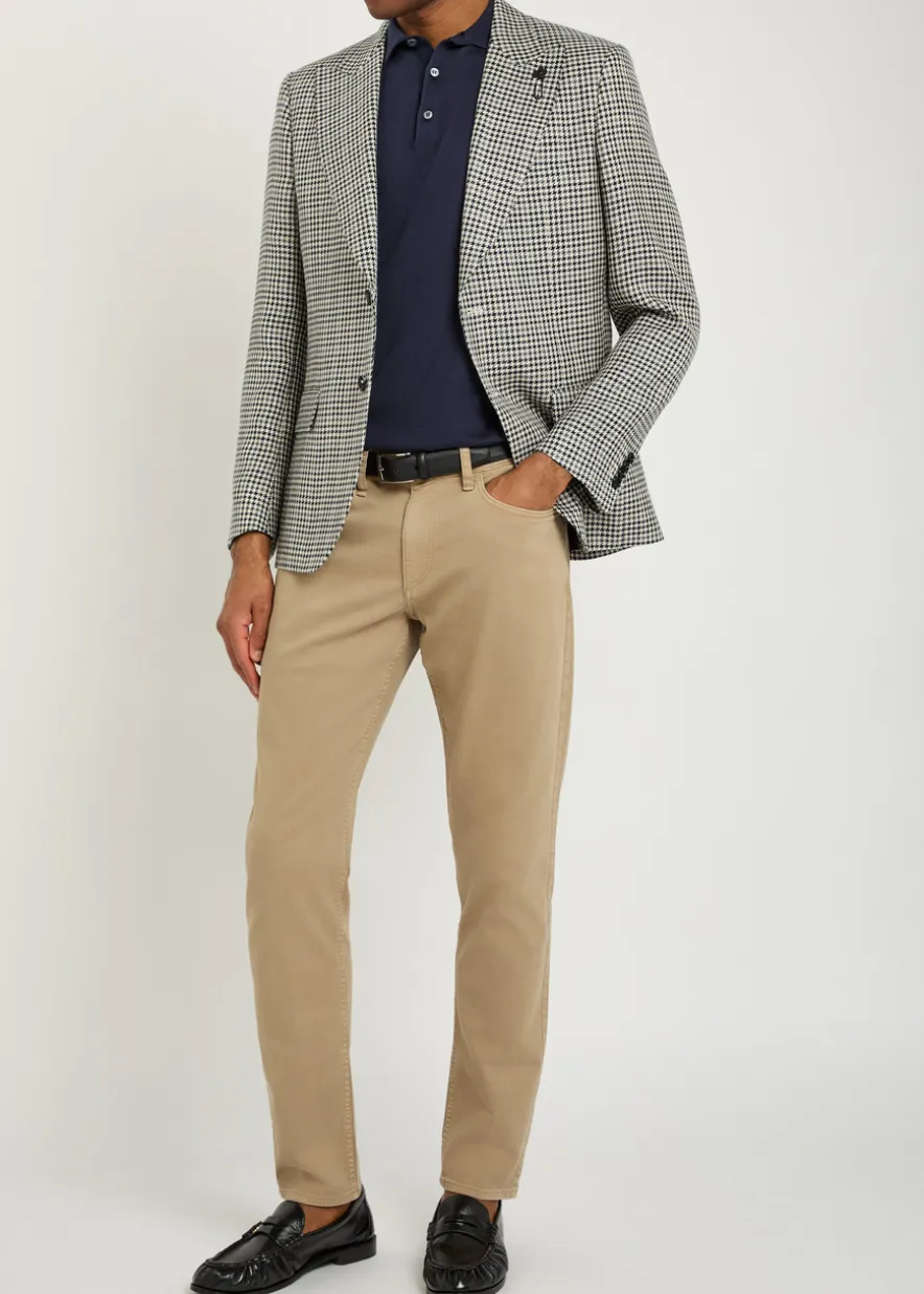 Fine-knit cotton polo shirt