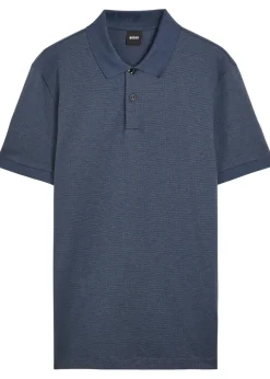 Fine-knit cotton polo shirt