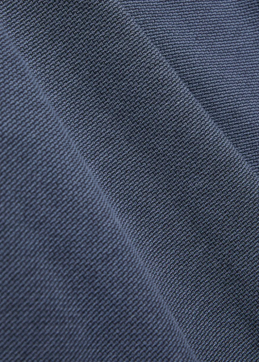 Fine-knit cotton polo shirt