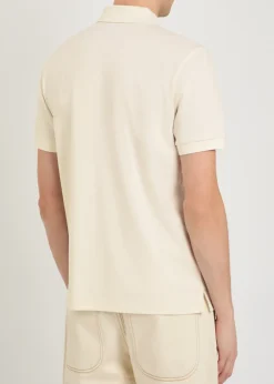 Fine-knit cotton polo shirt