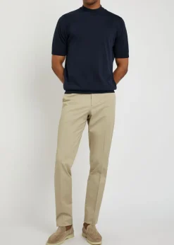 Fine-knit cotton T-shirt