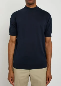Fine-knit cotton T-shirt